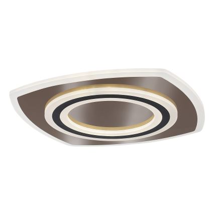 Rabalux - Світлодіодний стельовий світильник з регулюванням яскравості LED/60W/230V 3000/4000/6000K матовий хром/чорний + пульт дистанційного керування