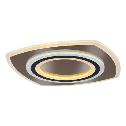Rabalux - Светодиодный потолочный светильник с регулированием яркости LED/60W/230V 3000/4000/6000K матовый хром/черный + дистанционное управление