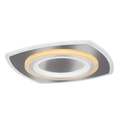 Rabalux - Диммируемый потолочный светильник LED/60 Вт/230 В 3000/4000/6000 К матовый хром + пульт дистанционного управления 48x48 см