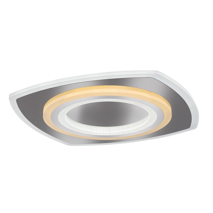 Rabalux - Диммируемый потолочный светильник LED/60 Вт/230 В 3000/4000/6000 К матовый хром + пульт дистанционного управления 48x48 см
