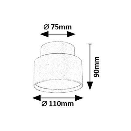Rabalux - Стельовий LED світильник LED/16W/230V 3000K білий