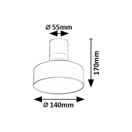 Rabalux - LED стельовий світильник LED/16W/230V 3000K білий, діаметр 14 см