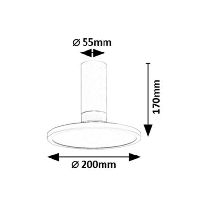 Rabalux - Стельовий LED світильник LED/20W/230V 3000K білий