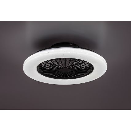 Rabalux - Светодиодный регулируемый потолочный светильник с вентилятором LED/48W/230V 3000-6500K + дистанционное управление