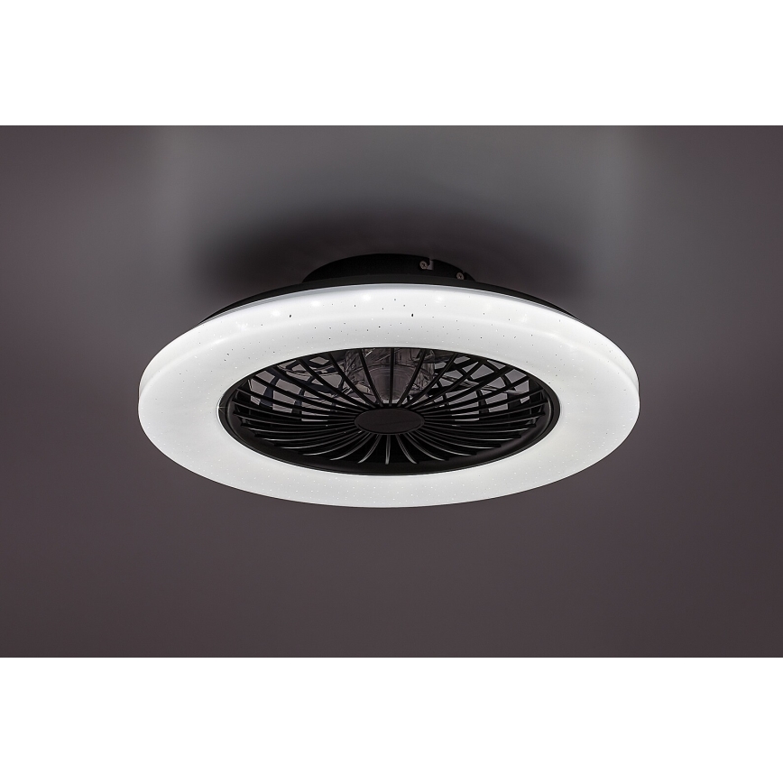 Rabalux - Светодиодный регулируемый потолочный светильник с вентилятором LED/48W/230V 3000-6500K + дистанционное управление