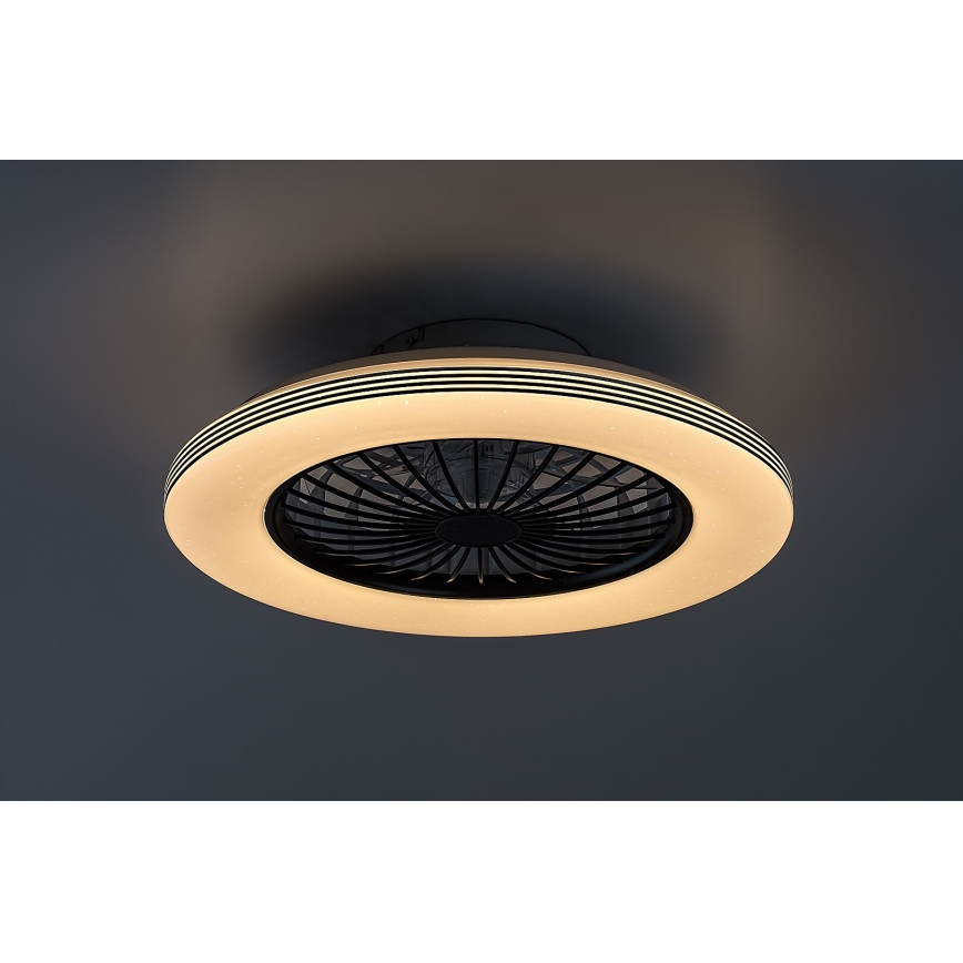 Rabalux - Светодиодный регулируемый потолочный светильник с вентилятором LED/48W/230V 3000-6500K + дистанционное управление