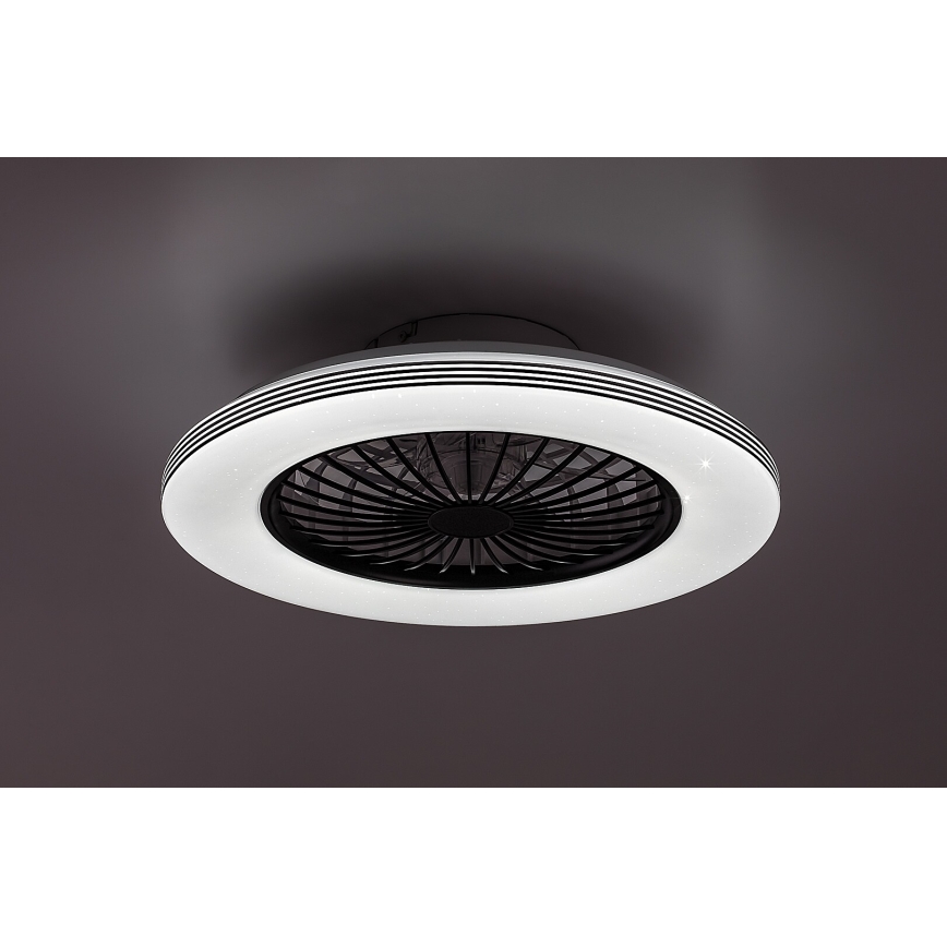 Rabalux - Светодиодный регулируемый потолочный светильник с вентилятором LED/48W/230V 3000-6500K + дистанционное управление