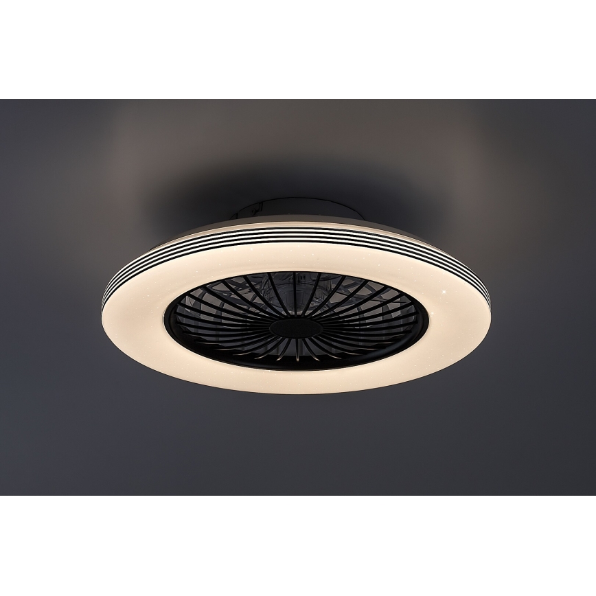 Rabalux - Светодиодный регулируемый потолочный светильник с вентилятором LED/48W/230V 3000-6500K + дистанционное управление