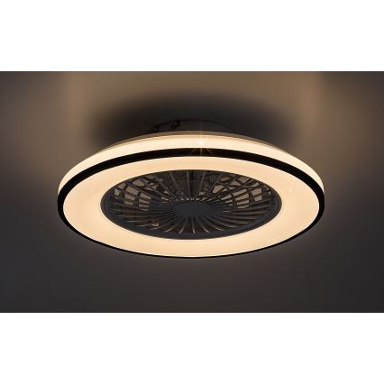 Rabalux - Светодиодный регулируемый потолочный светильник с вентилятором LED/48W/230V 3000-6500K + дистанционное управление