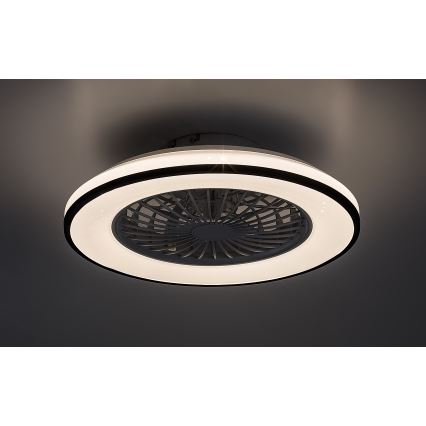Rabalux - Светодиодный регулируемый потолочный светильник с вентилятором LED/48W/230V 3000-6500K + дистанционное управление