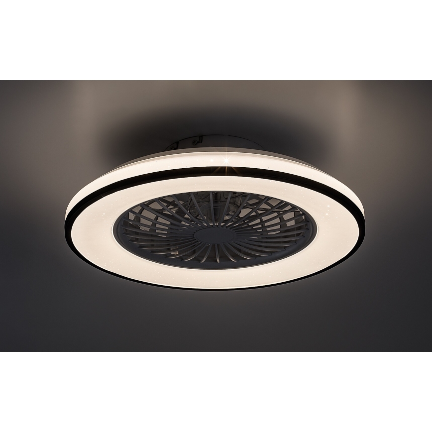 Rabalux - Светодиодный регулируемый потолочный светильник с вентилятором LED/48W/230V 3000-6500K + дистанционное управление
