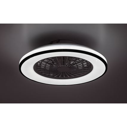 Rabalux - Светодиодный регулируемый потолочный светильник с вентилятором LED/48W/230V 3000-6500K + дистанционное управление