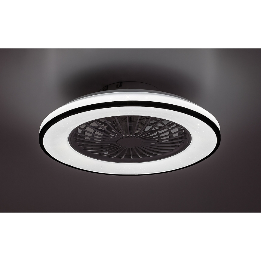 Rabalux - Светодиодный регулируемый потолочный светильник с вентилятором LED/48W/230V 3000-6500K + дистанционное управление