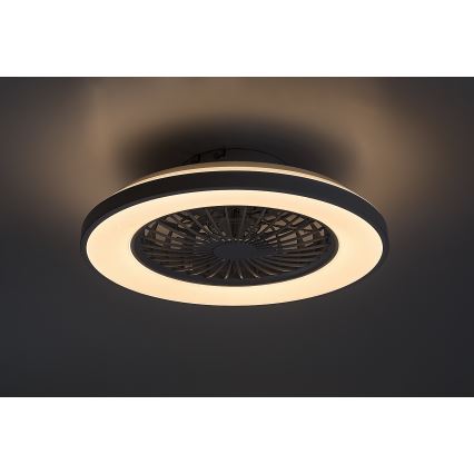 Rabalux - Светодиодный регулируемый потолочный светильник с вентилятором LED/48W/230V 3000-6500K + дистанционное управление