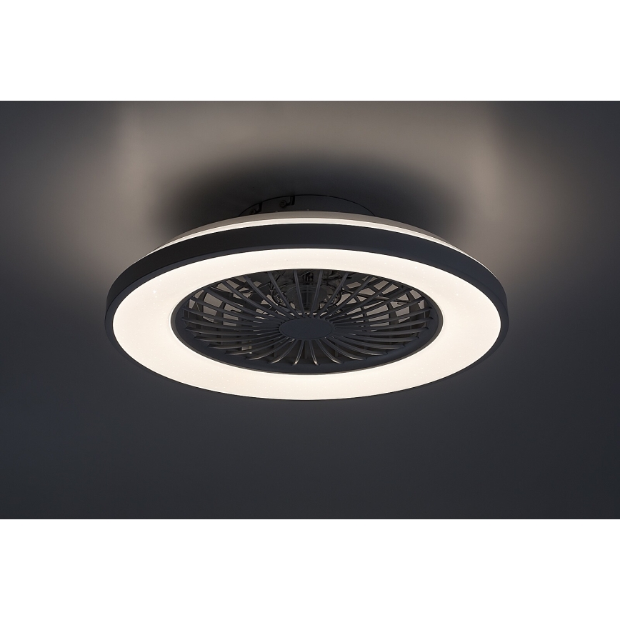 Rabalux - Светодиодный регулируемый потолочный светильник с вентилятором LED/48W/230V 3000-6500K + дистанционное управление