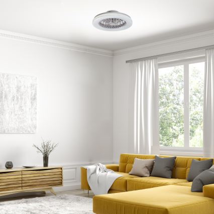 Rabalux - LED RGB Стельовий світильник з вентилятором та регулюванням яскравості LED/48W/230V 3000-6500K + пульт дистанційного керування