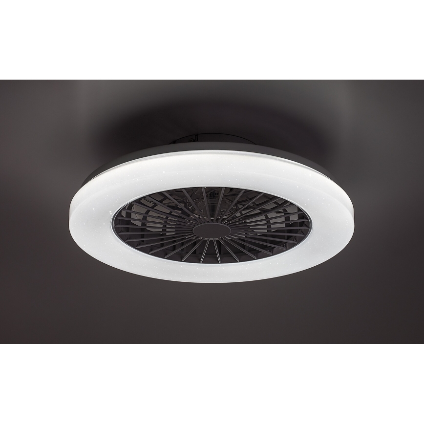 Rabalux - LED RGB Стельовий світильник з вентилятором та регулюванням яскравості LED/48W/230V 3000-6500K + пульт дистанційного керування