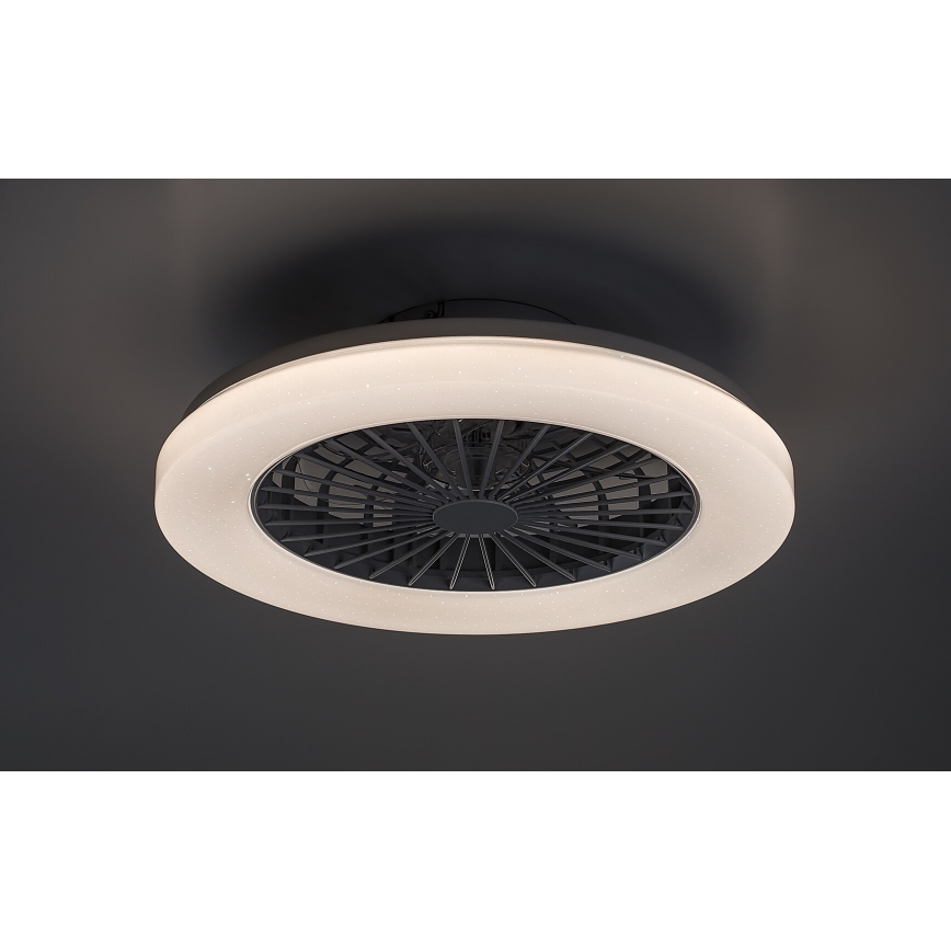 Rabalux - LED RGB Стельовий світильник з вентилятором та регулюванням яскравості LED/48W/230V 3000-6500K + пульт дистанційного керування