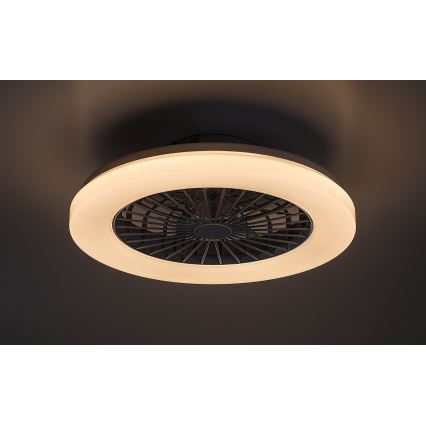 Rabalux - LED RGB Стельовий світильник з вентилятором та регулюванням яскравості LED/48W/230V 3000-6500K + пульт дистанційного керування