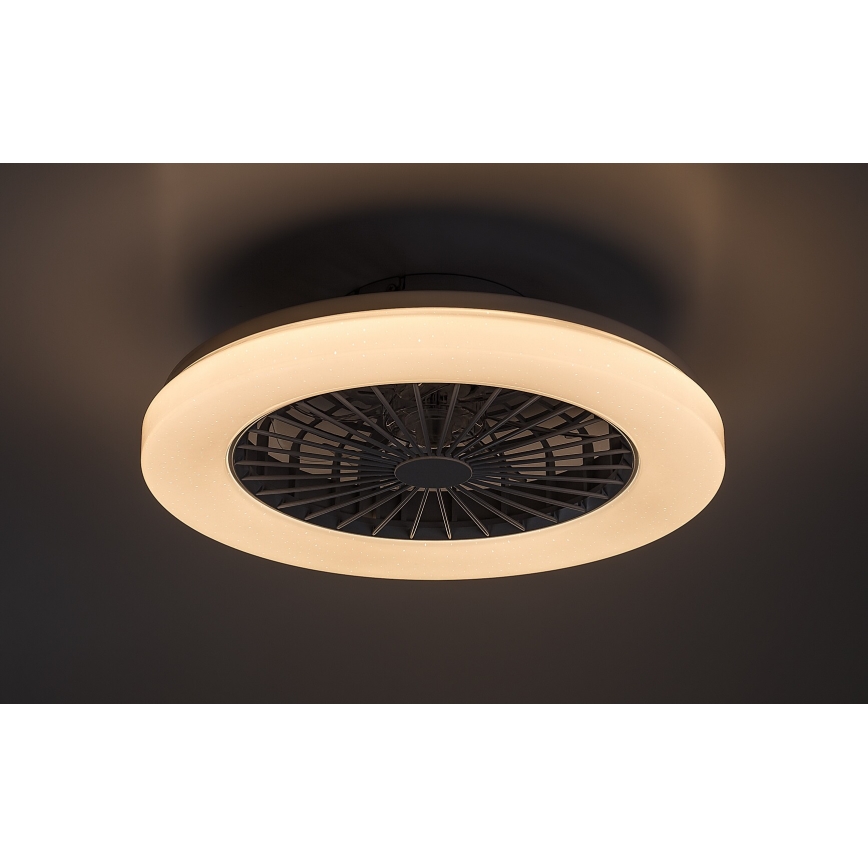 Rabalux - LED RGB Стельовий світильник з вентилятором та регулюванням яскравості LED/48W/230V 3000-6500K + пульт дистанційного керування
