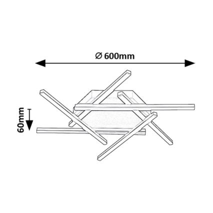 Rabalux - Пристельова LED люстра LED/40W/230V 3000K