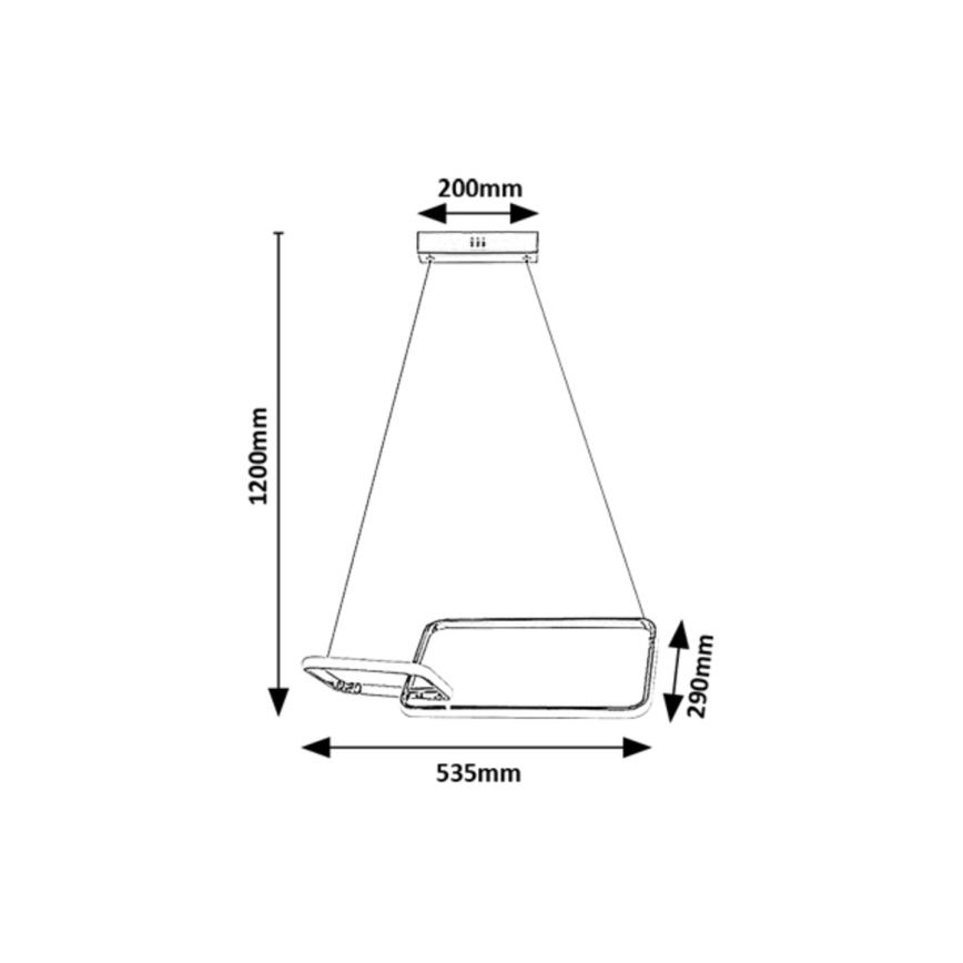 Rabalux - Пристельова LED люстра LED/36W/230V 4000K