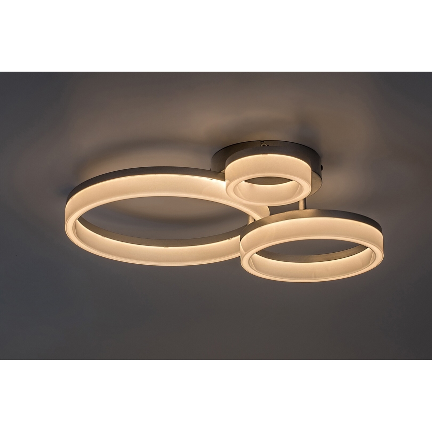 Rabalux - LED потолочный светильник LED/24W/230V 3000/4000/6500K 38x51 см матовый хром