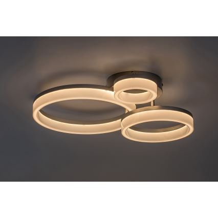 Rabalux - Стельовий LED світильник LED/24W/230V 3000/4000/6500K матовий хром