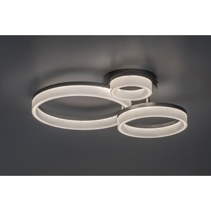 Rabalux - Стельовий LED світильник LED/24W/230V 3000/4000/6500K матовий хром