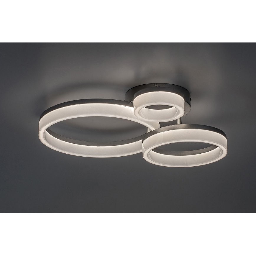 Rabalux - Стельовий LED світильник LED/24W/230V 3000/4000/6500K матовий хром