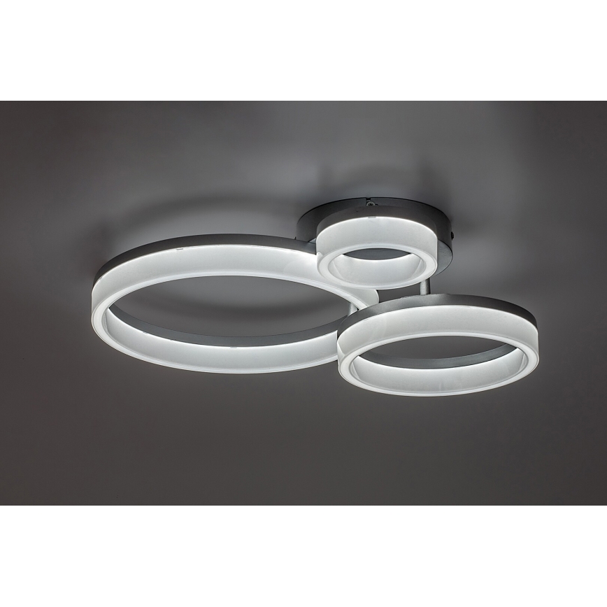 Rabalux - Стельовий LED світильник LED/24W/230V 3000/4000/6500K матовий хром
