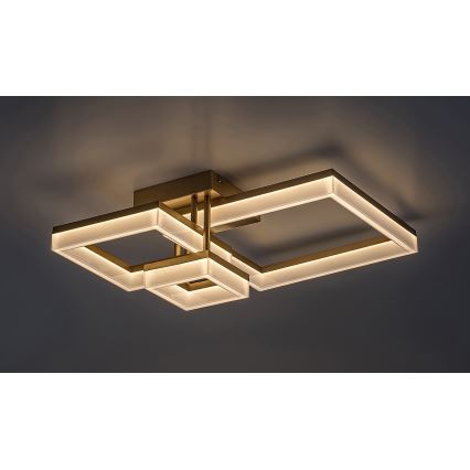 Rabalux - Светодиодный потолочный светильник LED/22W/230V 3000/4000/6500K золотистый 47x47 см