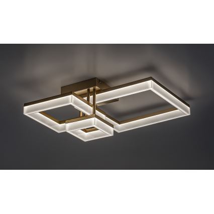 Rabalux - Светодиодный потолочный светильник LED/22W/230V 3000/4000/6500K золотистый 47x47 см