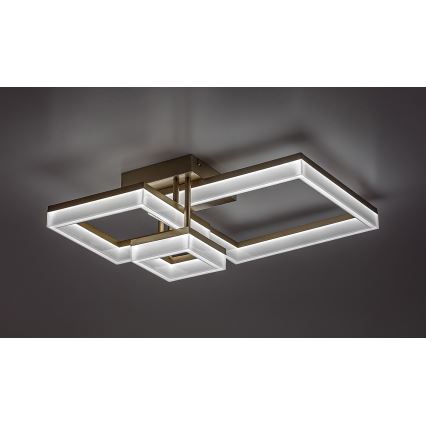 Rabalux - Светодиодный потолочный светильник LED/22W/230V 3000/4000/6500K золотистый 47x47 см