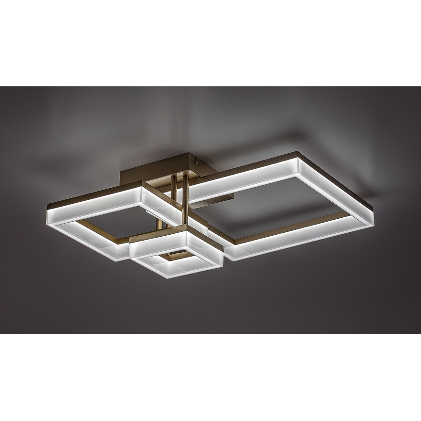 Rabalux - Светодиодный потолочный светильник LED/22W/230V 3000/4000/6500K золотистый 47x47 см