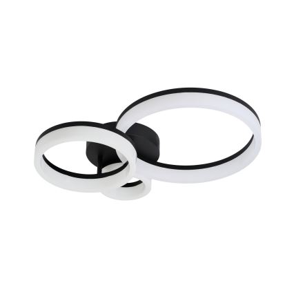 Rabalux - Светодиодный потолочный светильник LED/24W/230V 3000/4000/6500K черный 38x51 см