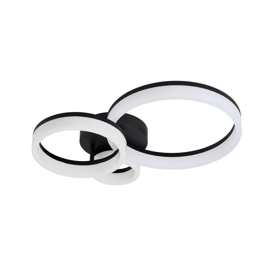 Rabalux - Светодиодный потолочный светильник LED/24W/230V 3000/4000/6500K черный 38x51 см