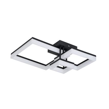 Rabalux - Светодиодный потолочный светильник LED/22W/230V 3000/4000/6500K черный 47x47 см