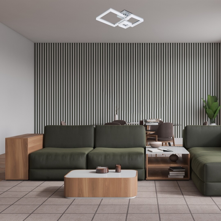 Rabalux - Светодиодный потолочный светильник LED/22W/230V 3000/4000/6500K матовый хром