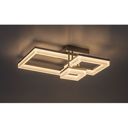 Rabalux - Светодиодный потолочный светильник LED/22W/230V 3000/4000/6500K матовый хром