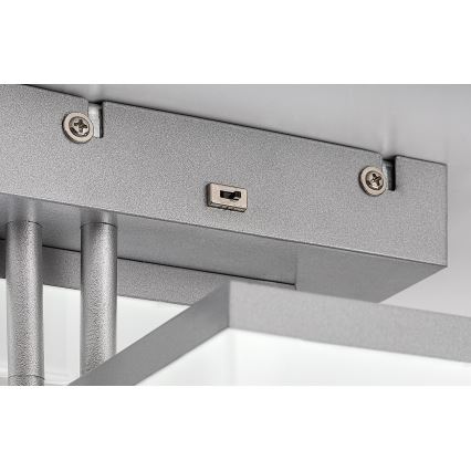 Rabalux - Светодиодный потолочный светильник LED/22W/230V 3000/4000/6500K матовый хром