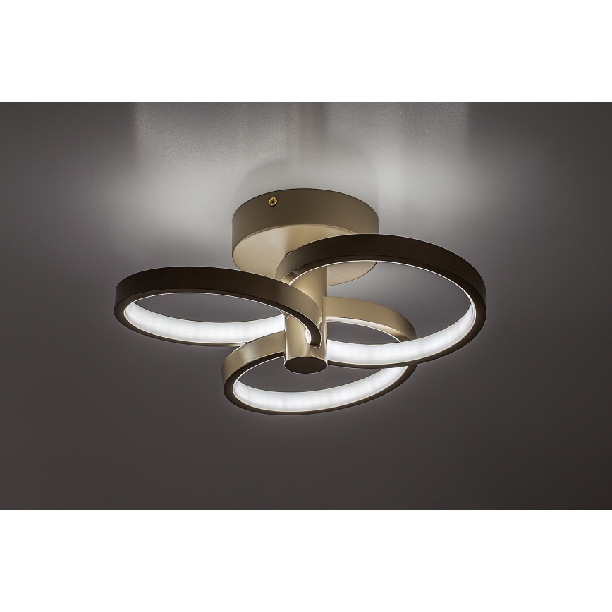 Rabalux - Диммируемый потолочный светильник LED, 32 Вт, 230 В, 3000–6500 К, Ø 31 см, бежевый + пульт дистанционного управления