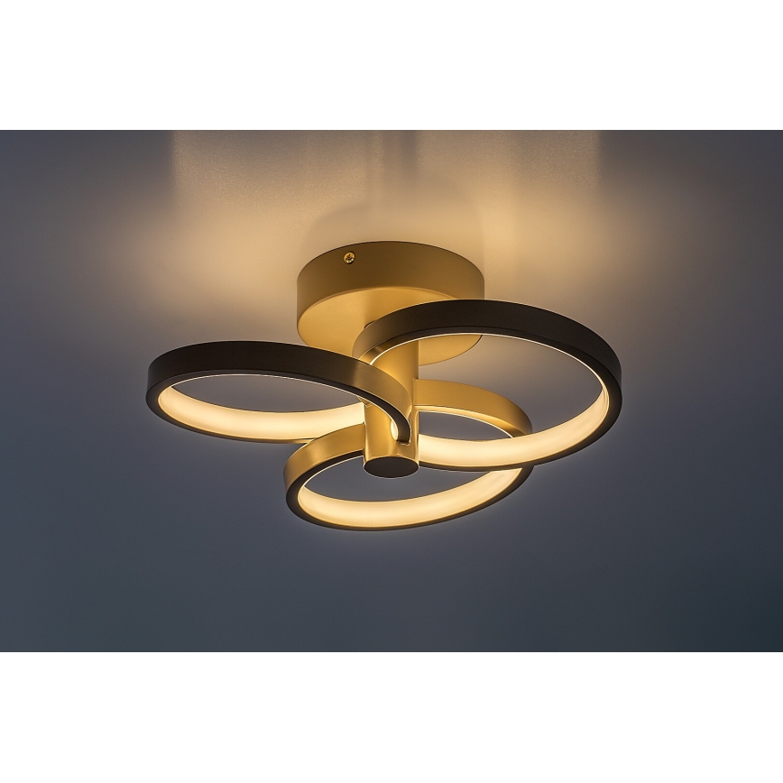Rabalux - Димований стельовий світильник LED/32W/230V 3000-6500K діам. 31 см бежевий + пульт дистанційного керування