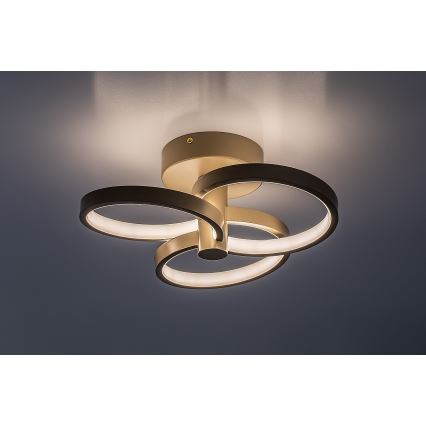 Rabalux - Димований стельовий світильник LED/32W/230V 3000-6500K діам. 31 см бежевий + пульт дистанційного керування