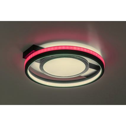 Rabalux - LED RGB Стельовий світильник з регулюванням яскравості LED/40W/230V 3000-6500K + пульт дистанційного керування