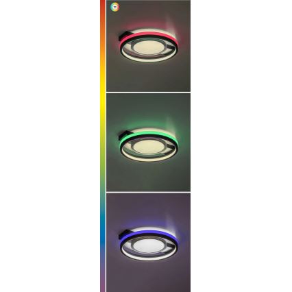 Rabalux - LED RGB Стельовий світильник з регулюванням яскравості LED/40W/230V 3000-6500K + пульт дистанційного керування