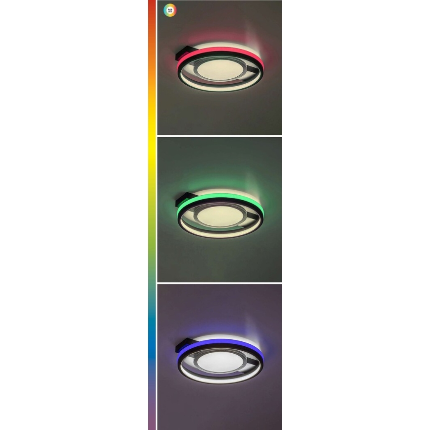 Rabalux - LED RGB Стельовий світильник з регулюванням яскравості LED/40W/230V 3000-6500K + пульт дистанційного керування
