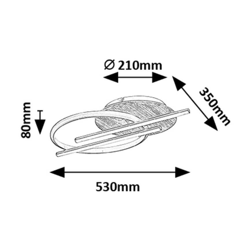 Rabalux - Стельовий LED світильник LED/40W/230V 3000/4000/6500K