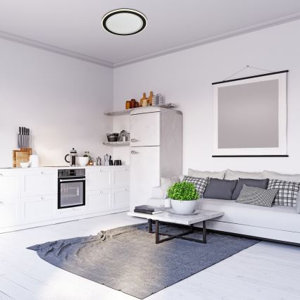 Rabalux - диммируемый RGB-светодиодный потолочный светильник LED/22W/230V 3000-6500K диам. 45 см + пульт дистанционного управления