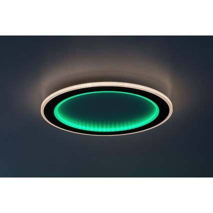 Rabalux - Светодиодный потолочный RGB-светильник с регулированием яркости LED/22W/230V 3000-6500K + дистанционное управление